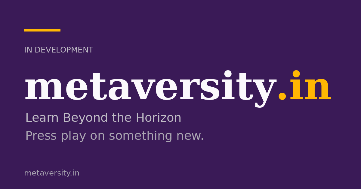 Link preview image for metaversity.in